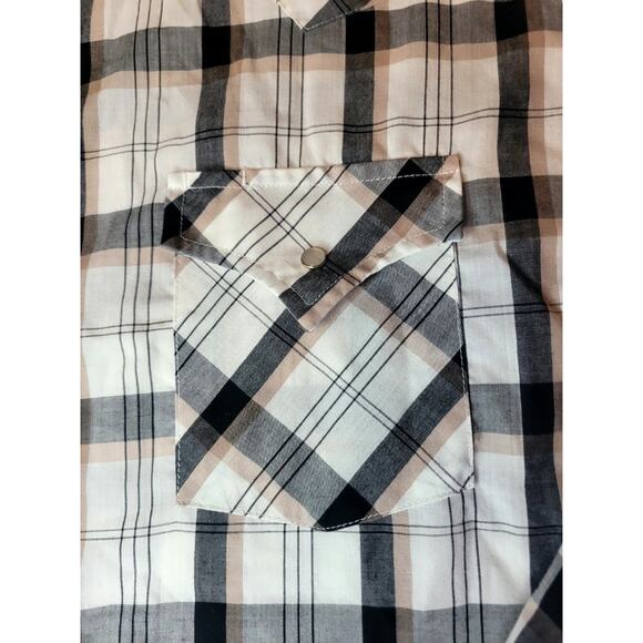 LOT OF 2 Ely Cattleman Pearl Snap Shirts Men’s Large Long Sleeve Cowboy - Picture 4 of 16